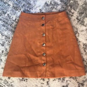 H&M Divided Faux Suede Skirt